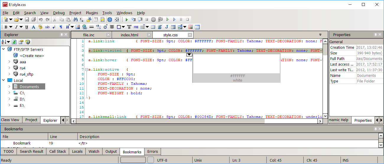 Free PHP, HTML, CSS, JavaScript editor - Codelobster IDE